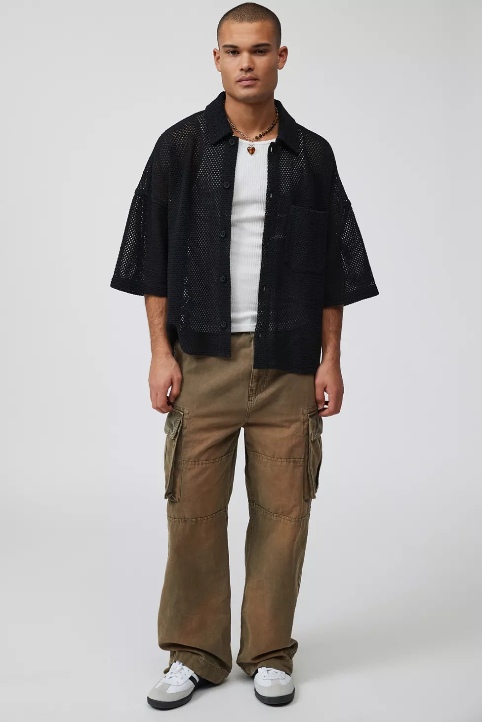 BDG Seb Mesh Shirt | Urban Outfitters (US and RoW)