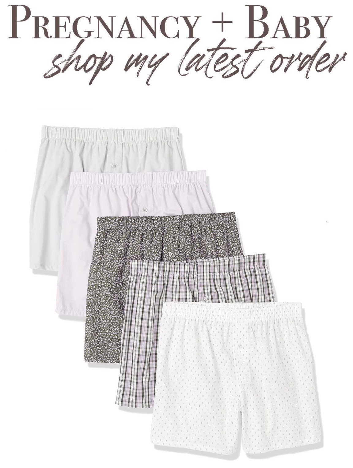 Amazon postpartum boxers (comfy yet trendy to transition into fall with an oversized sweater or crewneck. ✨🍁

#LTKbump #LTKfindsunder50 #LTKSale