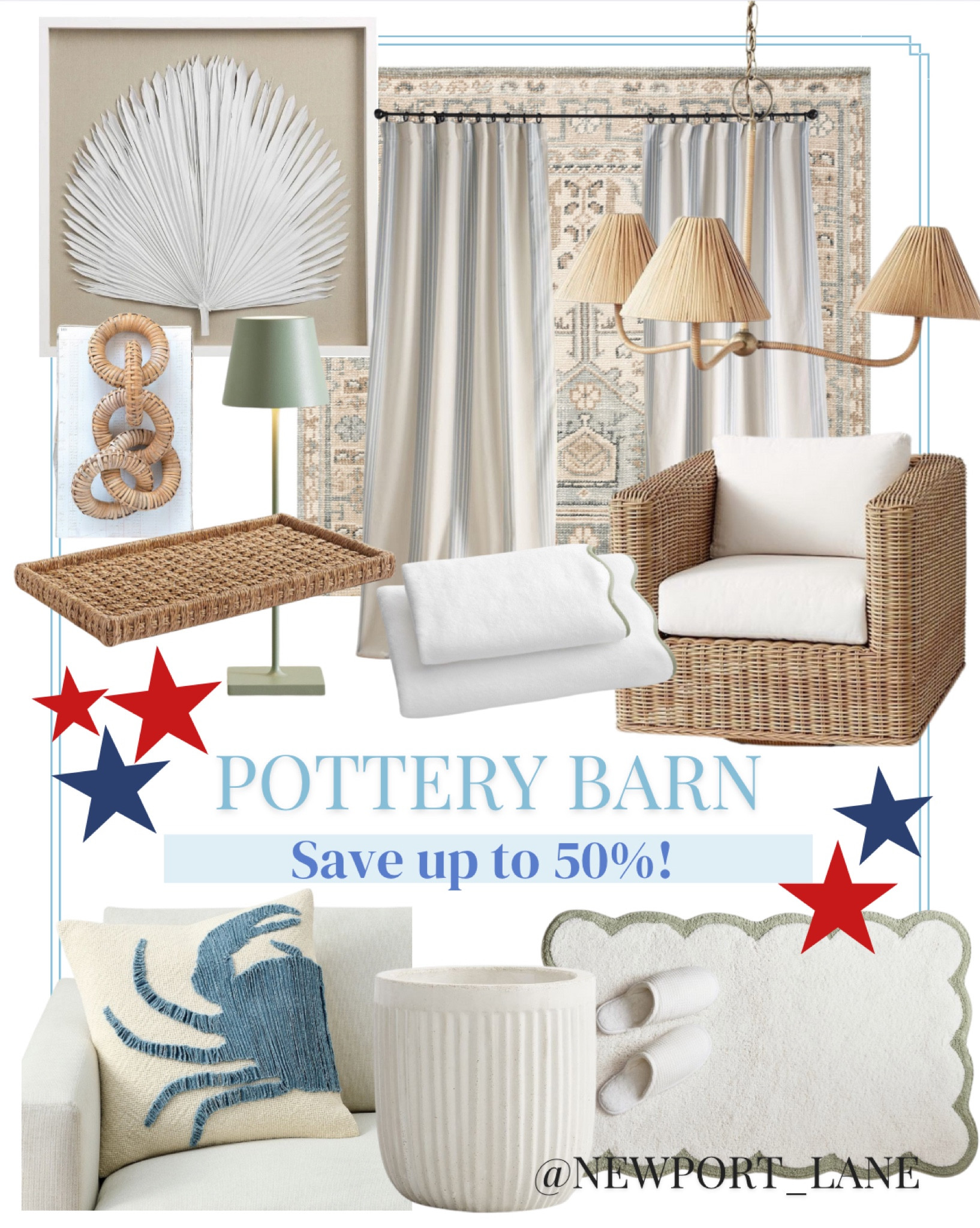 Save on Pottery Barn coastal favorites during the Memorial Weekend sales! Save on outdoor furniture, rugs, coastal decor, throw pillows, lighting, drapes and more! 

#LTKsalealert #LTKhome #LTKfindsunder100