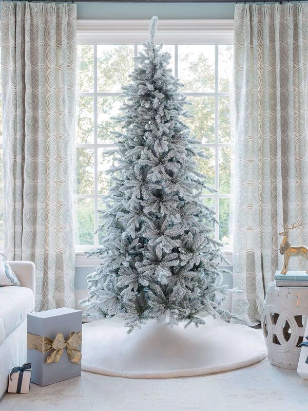 7.5' Queen Flock® Slim Artificial Christmas Tree Unlit | King of Christmas