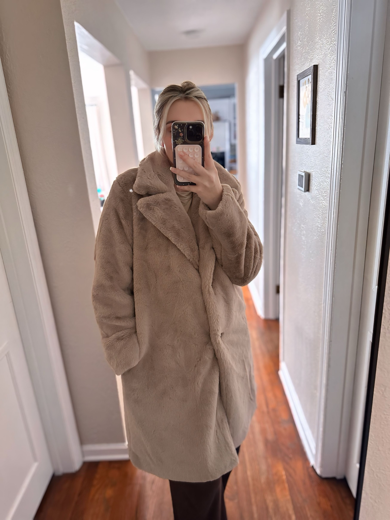 This faux fur long coat is SO soft. Easily can be dressed up or down for all your winter fashion outfits!
5’9 wearing a large 

#LTKSeasonal #LTKStyleTip