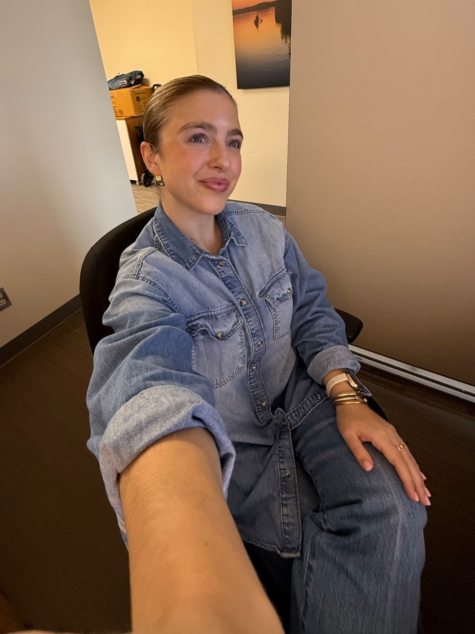 Denim on denim for office today (my go-to staple when i’m stuck on what to wear)

#LTKcanada #LTKwinter #LTKworkwear