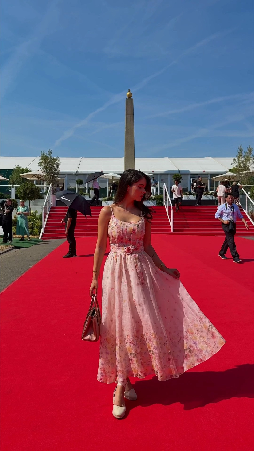 Today at the Grand Champions Arabian Tour 💗🐎 FABRIQUE Fashion: CODE: “COZARA” - 10% off all clothes
CODE: “COZARA20” - $20 off for all bag orders over $300 
this dress was perfect for the occasion! It’s lovely for so many summer events! Pair with a cashmere scarf or light blazer for more modest occasions

#gcat #equestrian #equestrianevent #summersoiree #summerevent #summeroutfitideas #weddingguest #weddingguestdress #weddingguestoutfit

#LTKsummer #LTKwedding #LTKstyletip