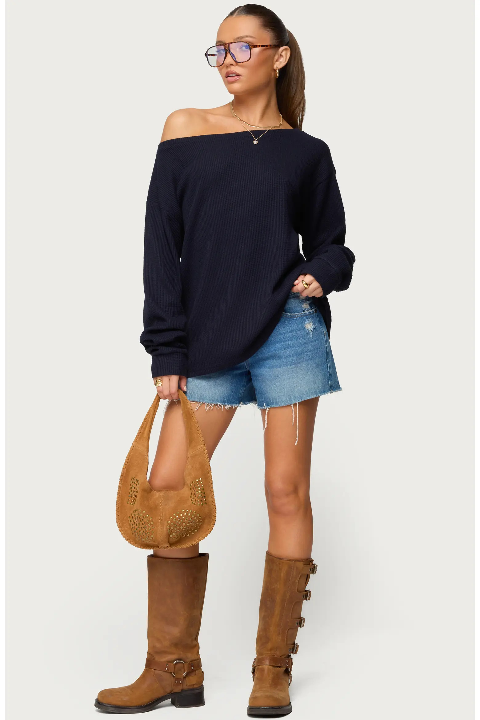 EDIKTED Damari One-Shoulder Oversize Sweater (Women) | Nordstrom | Nordstrom