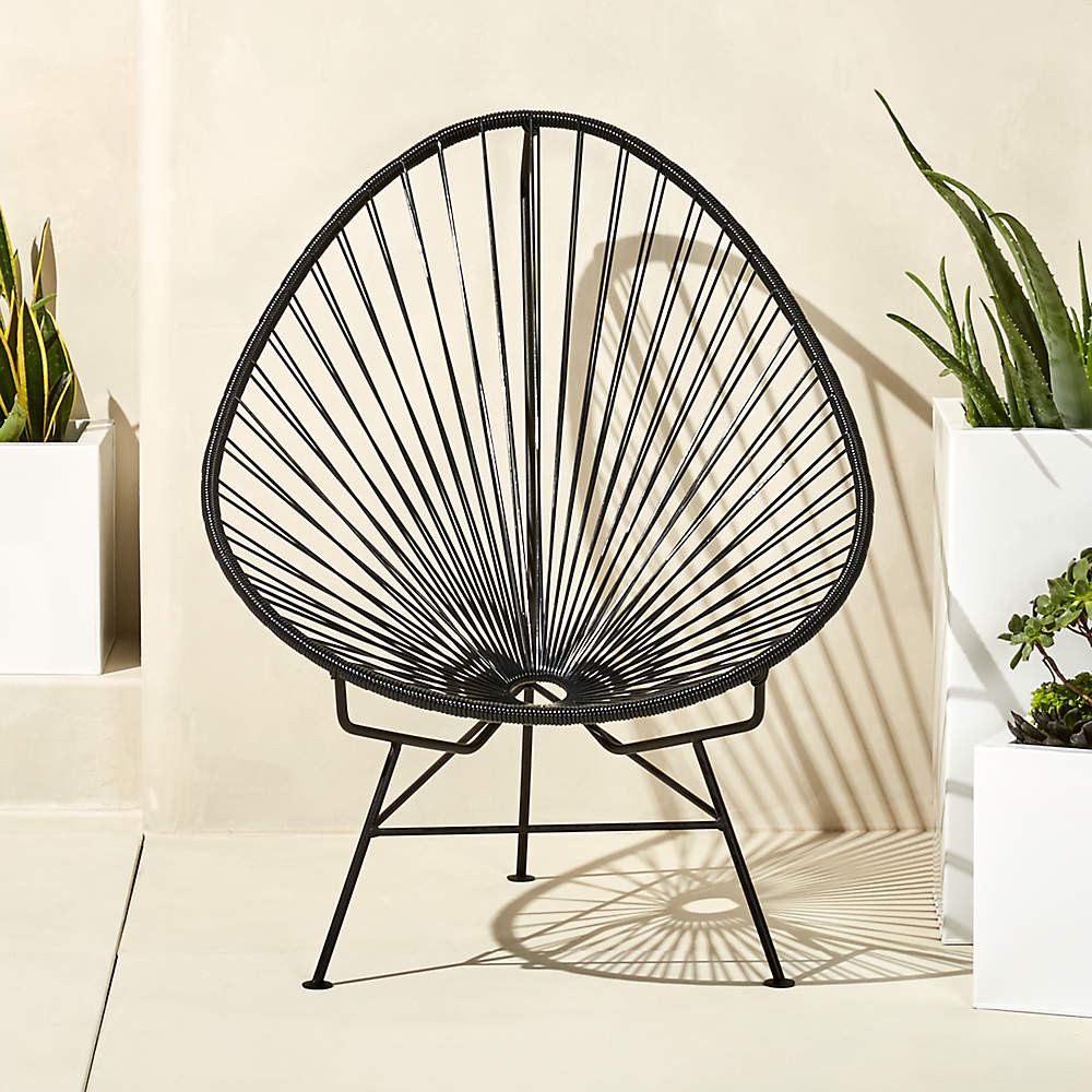 Acapulco Black Outdoor Chair | CB2