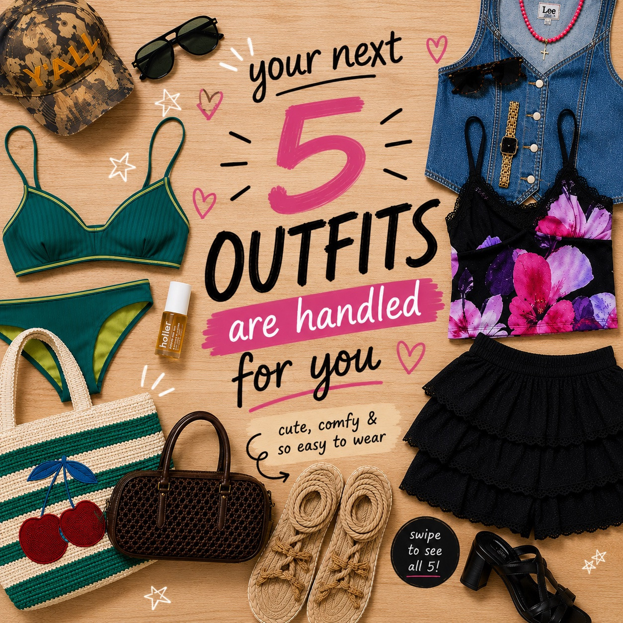 Your next 5 summer outfits are officially handled for you ☀️✨
From casual coffee runs to vacation dinners, these looks take the guesswork out of getting dressed this season 🤍 Which one are you stealing first?! 👀

#SummerOutfits #OutfitIdeas #AffordableFashion #SummerStyle #VacationOutfits #EverydayStyle #FashionInspo #OOTD #TargetStyle #AmazonFashion #WalmartFashion #CasualChic #StyleInspo #SummerWardrobe #FashionReels