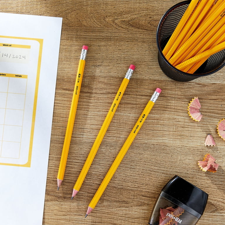 Pen+Gear #2 HB Sharpened Wood Pencils, Yellow, 48 Count | Walmart (US)