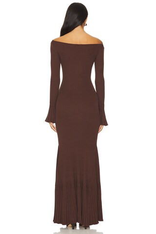 Lainey Maxi Knit Dress in Chocolate Brown | Revolve Clothing (Global)