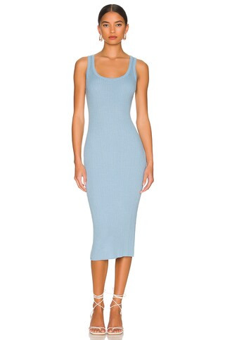 Autumn Cashmere Rib Tank Dress in Sky from Revolve.com | Revolve Clothing (Global)