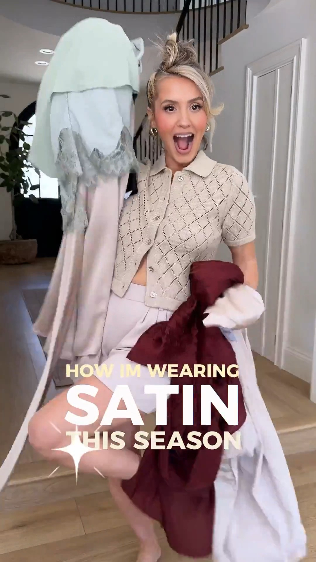 Trend alert 🚨 SATIN is IN ✨🤌🏼 these @Express looks are stunningggg 👀 #DresstoExpress #ExpressPartner 

Size 4 in pants
XS in tops 
SM in blazer

#LTKgrwm #LTKootd #LTKU