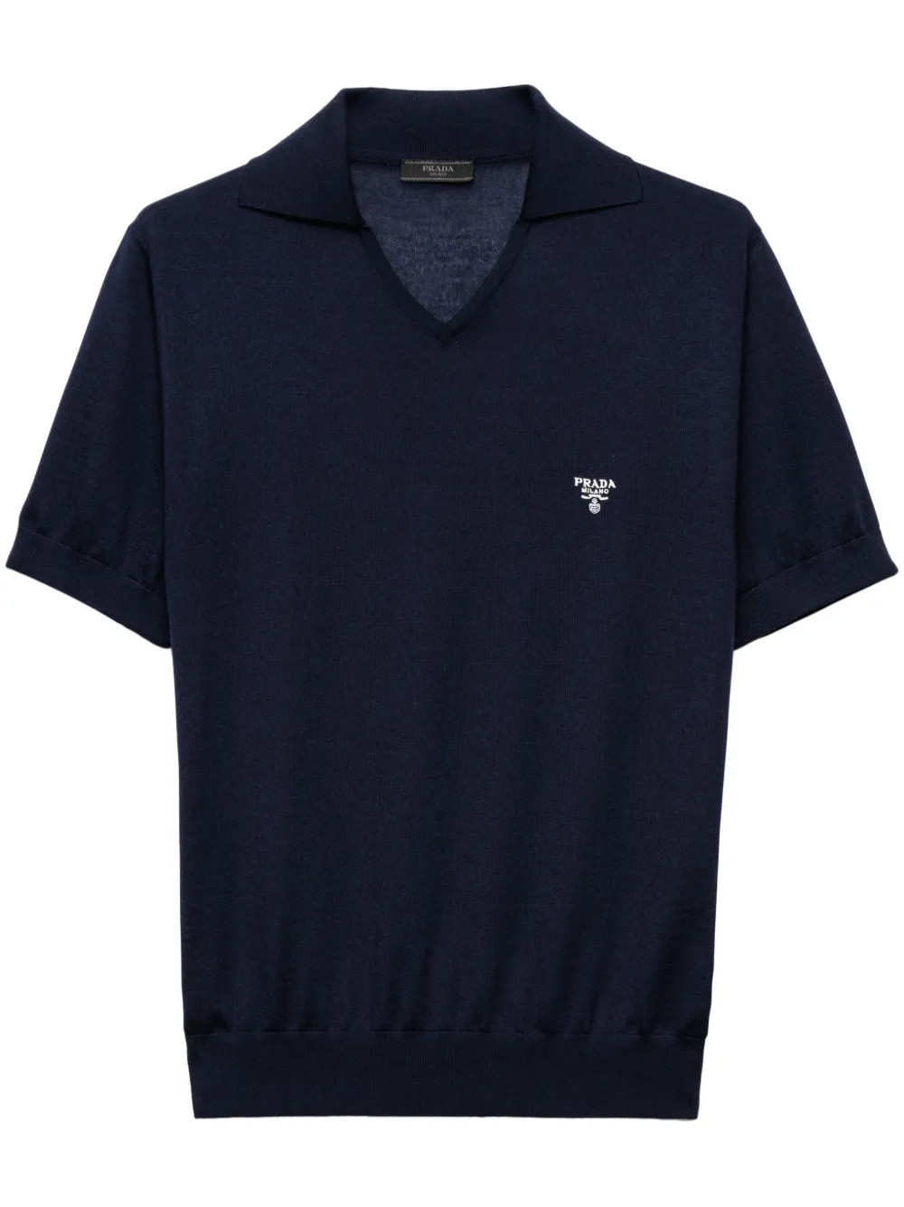 Prada Cashmere polo shirt - Blue | Farfetch Global