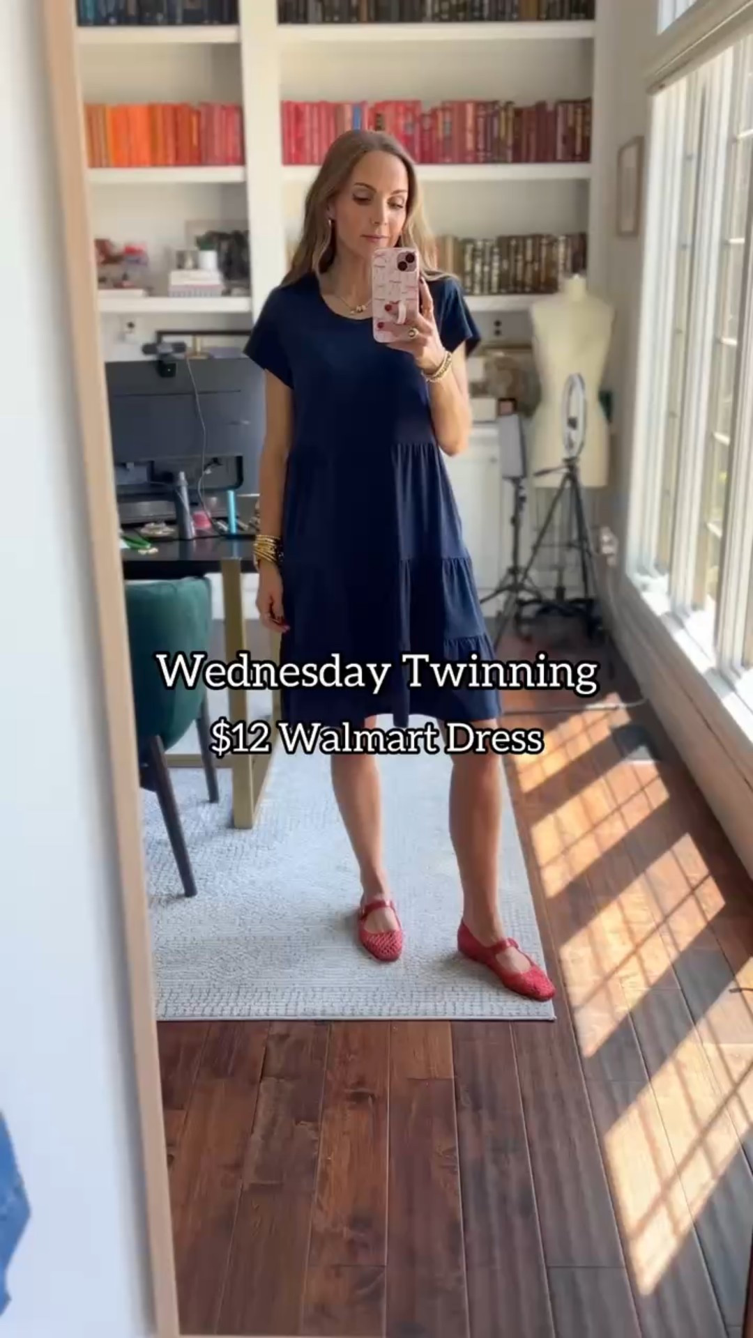 Wednesday twinning in this versatile $12 dress from @walmart! I am in a small and Kristy is in a Large 

#LTKMidsize #LTKStyleTip #LTKFindsUnder50