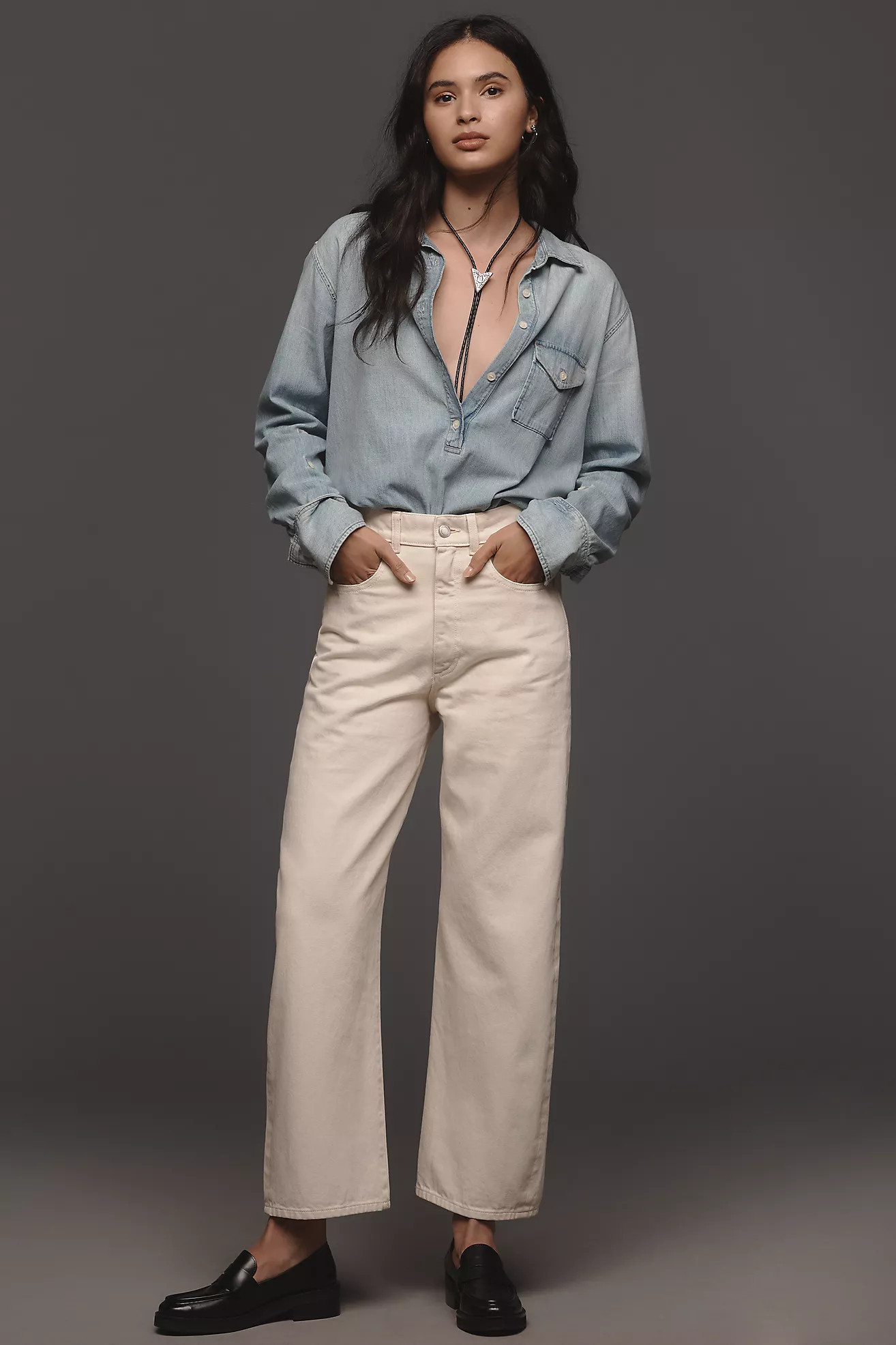 DL1961 Taylor High-Rise Crop Barrel Jeans | Anthropologie (US)