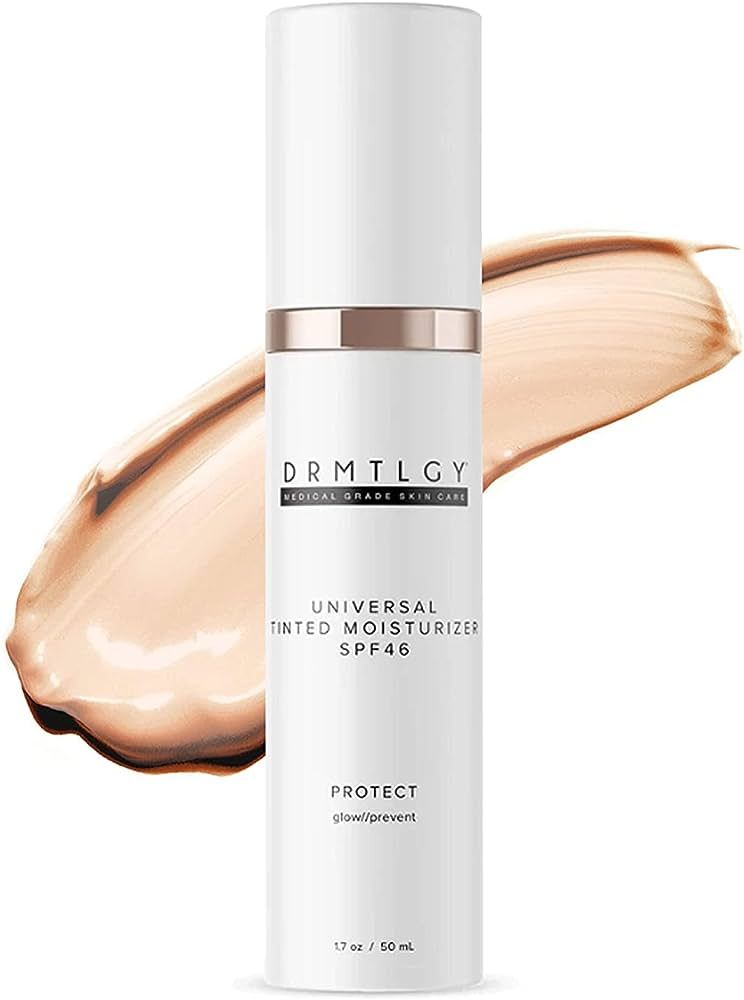 DRMTLGY Tinted Moisturizer with SPF 46. Universal Tint. All-In-One Face Sunscreen and Foundation ... | Amazon (US)
