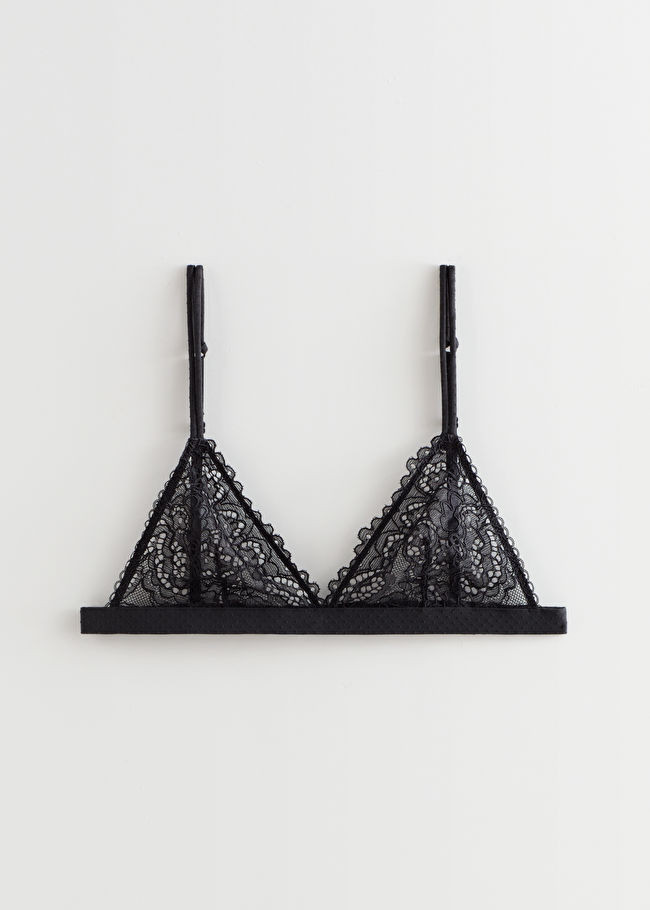 Floral Lace Soft Triangle Bra | & Other Stories US