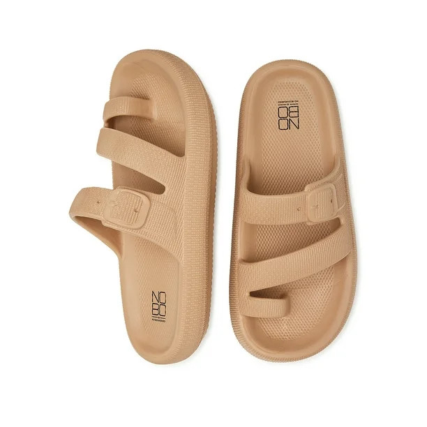 No Boundaries Womens Comfort Slide Toe Thong | Walmart (US)