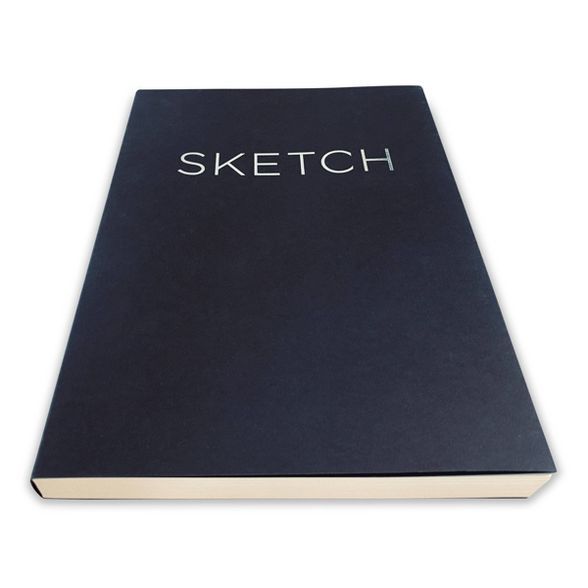 Blank Sketchbook 8"x 11.41" Black- Piccadilly | Target