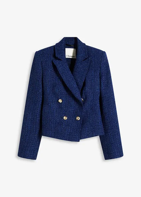 Kurzblazer aus softem Bouclé | Bonprix DE