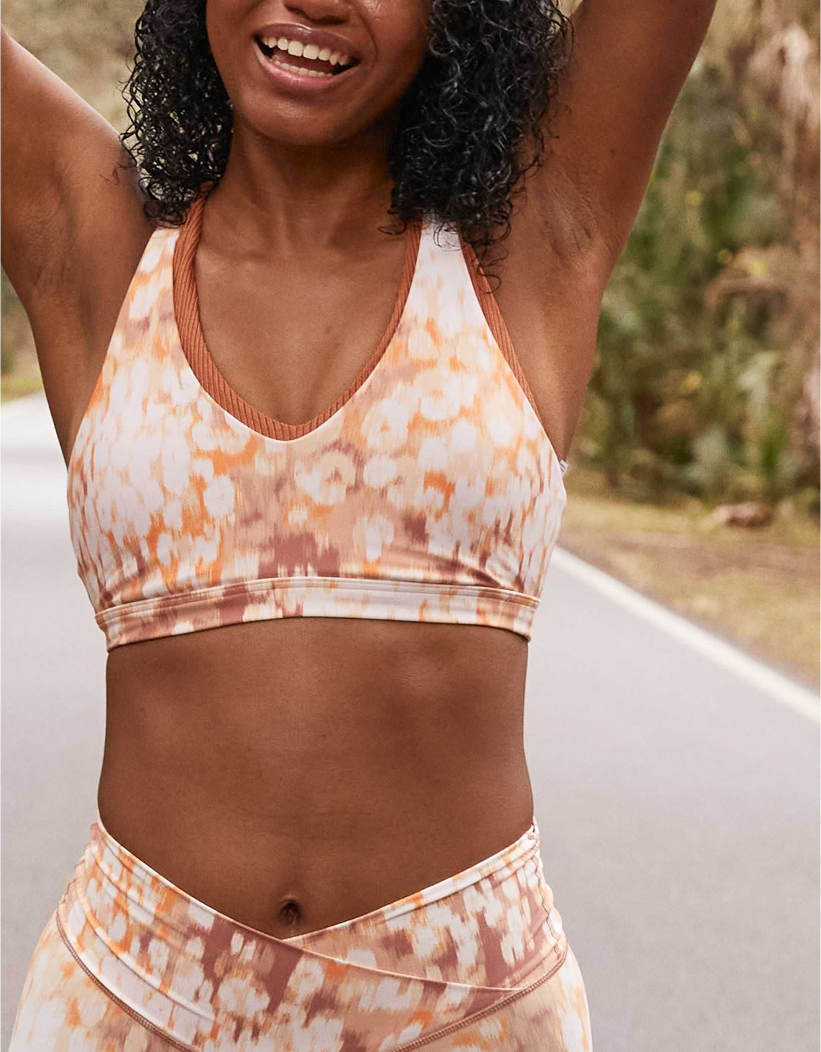 OFFLINE Shine Strappy Back Sports Bra | American Eagle Outfitters (US & CA)