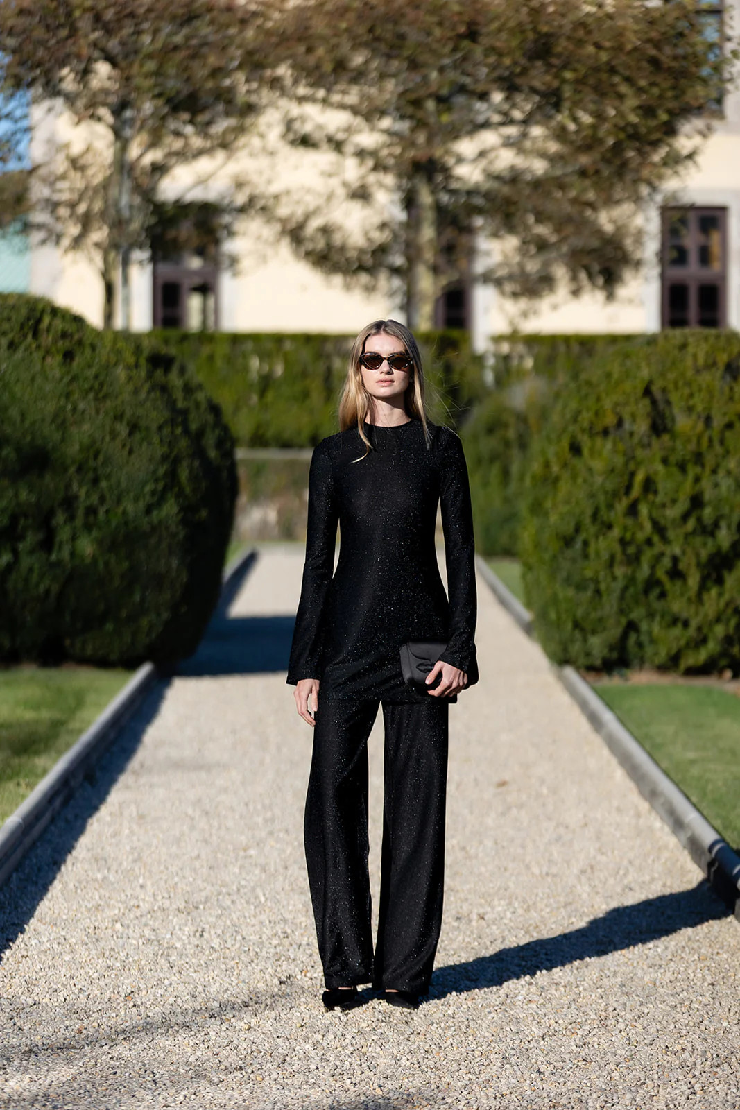 Metallic Pant - Noir | Julia Amory