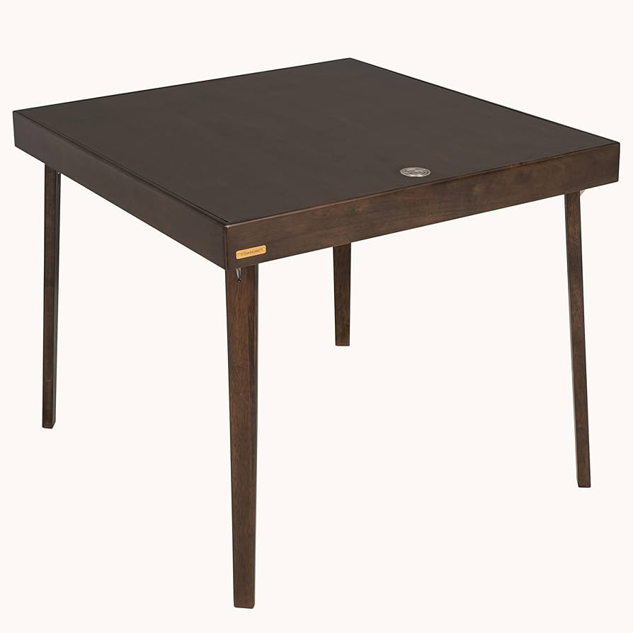 Stakmore Folding Puzzle Table, Espresso Wood, Felt Interior Fabric, Removable Top Storage, Space-... | Amazon (US)
