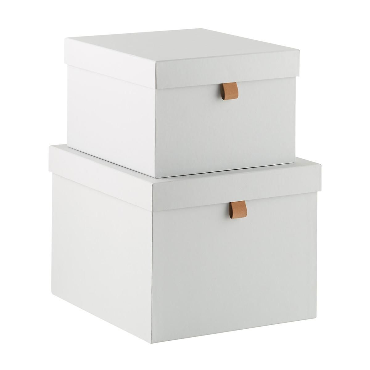 Bigso Stockholm Large Storage Box Light Grey | The Container Store