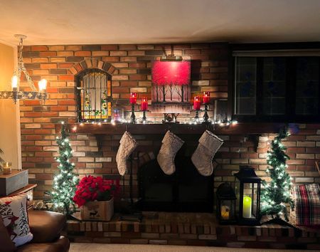  Christmas fireplace decor - mantle decor - red Flameless candles - Christmas decor - Amazon Home - Amazon Finds 

#LTKHoliday #LTKunder50 #LTKhome