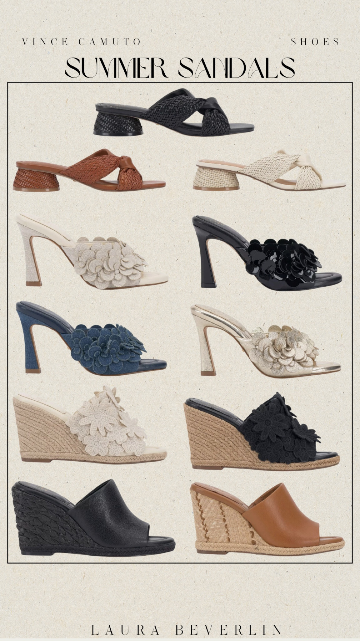 My shoe collection:
Go up 1/2 size 


#LauraBeverlin #VinceCamuto #SummerShoes #SummerSandals  

#LTKStyleTip #LTKShoeCrush #LTKSaleAlert