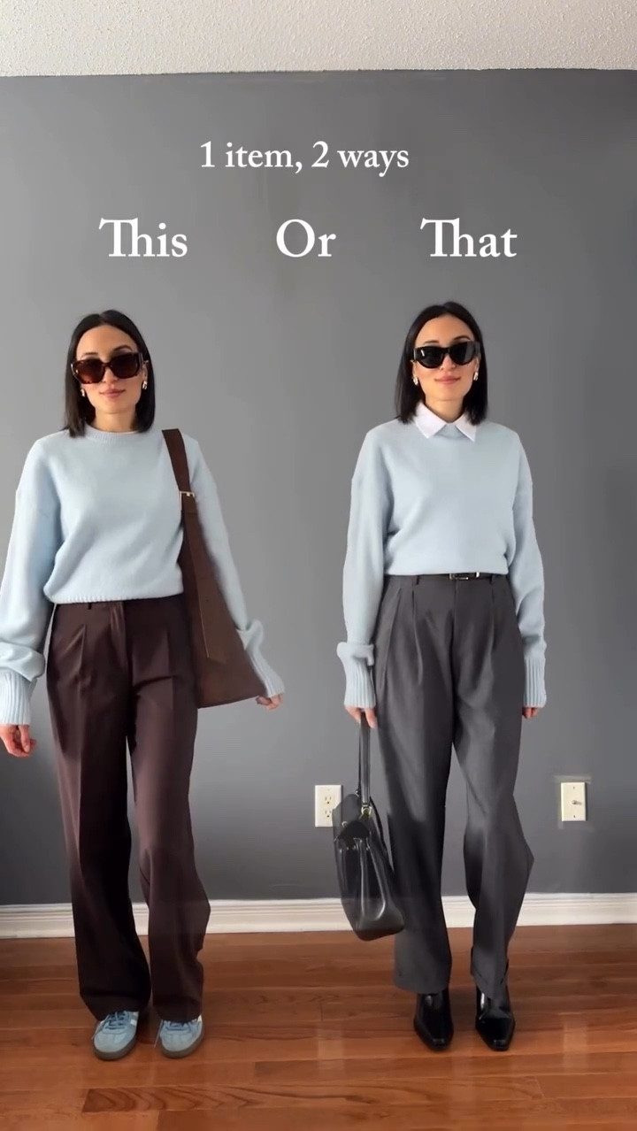 Which side is your favorite? This or that? Comment SHOP for outfit links. Also, everything is linked on my LTK and under January Highlight 🤍

#outfitideas #simplestyle #ootdfashion