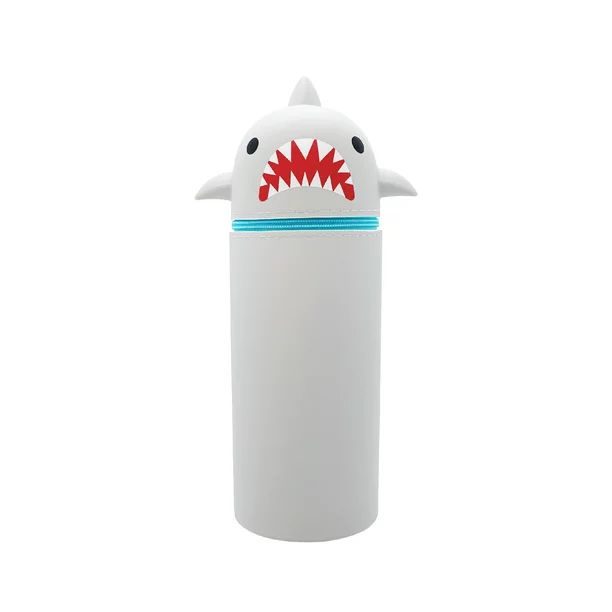 Pen+Gear Silicone Standing Pencil Pouch, Shark Pttern, Gray Color - Walmart.com | Walmart (US)