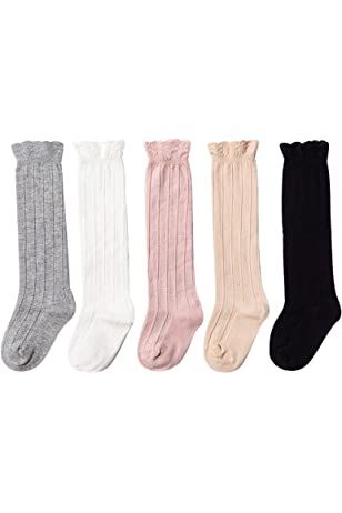 Baby Girls Knee High Socks Tube Cute Stockings Long Unisex Infants Toddler Sock Tights Baby | Amazon (US)