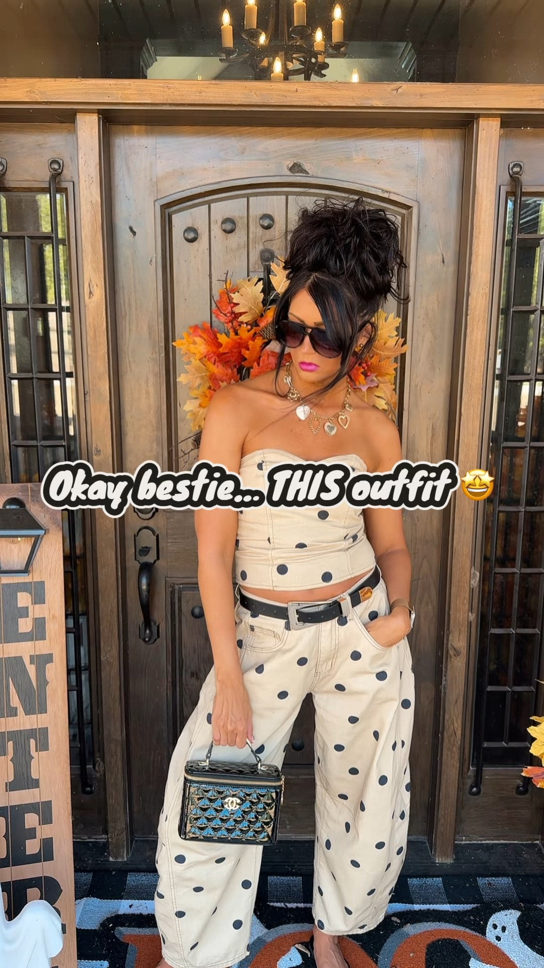Great transitioning into fall outfit 🤎🍂
For reference I’m 5’7 120lbs wearing a XS 
In set . 
Fall outfit// Fall Fashion// Trending fall outfit // Polka dot set // fall 2 piece set // ootd

#LTKootd #LTKdayinmylife #LTKSeasonal