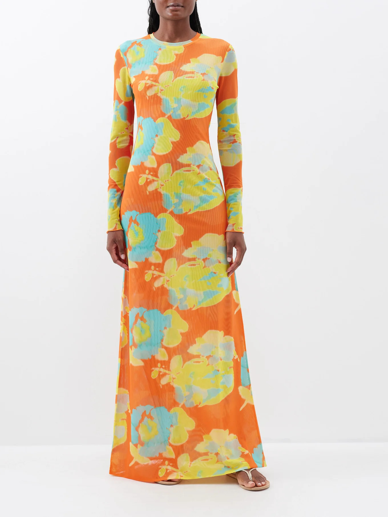 Scarlett floral-print mesh maxi dress | Eywasouls Malibu | Matches (APAC)