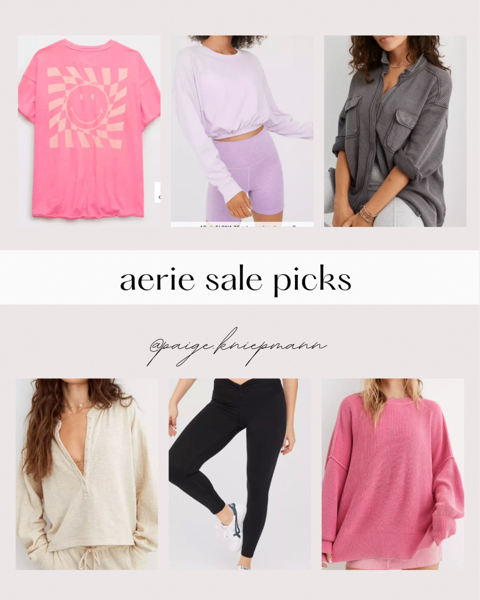Aerie sale picks!!

Pink, leggings, waffle knit, sweater, t shirt, Henley, aerie, sale, sweatshirt 

#LTKunder100 #LTKunder50 #LTKsalealert