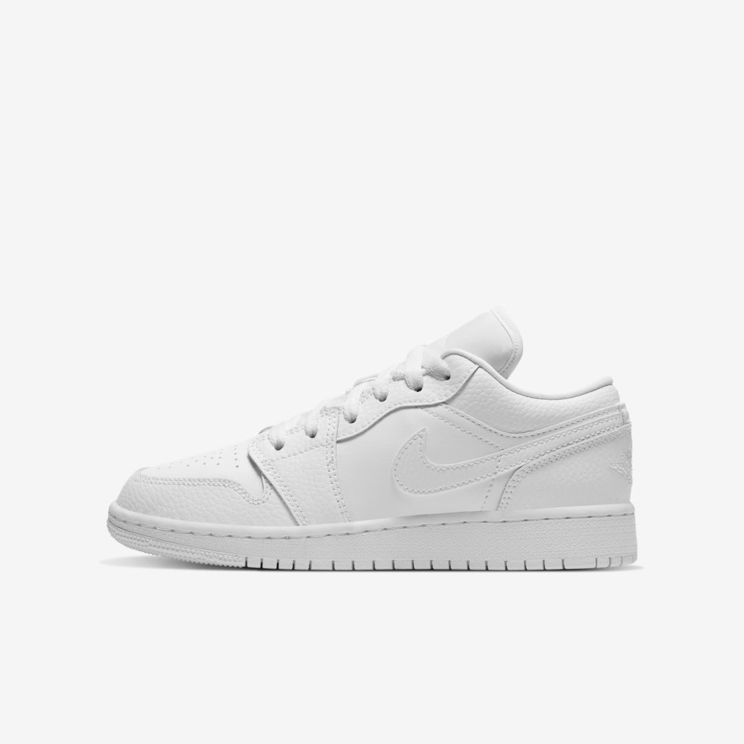Air Jordan 1 Low Big Kids' Shoe (White) | Nike (US)