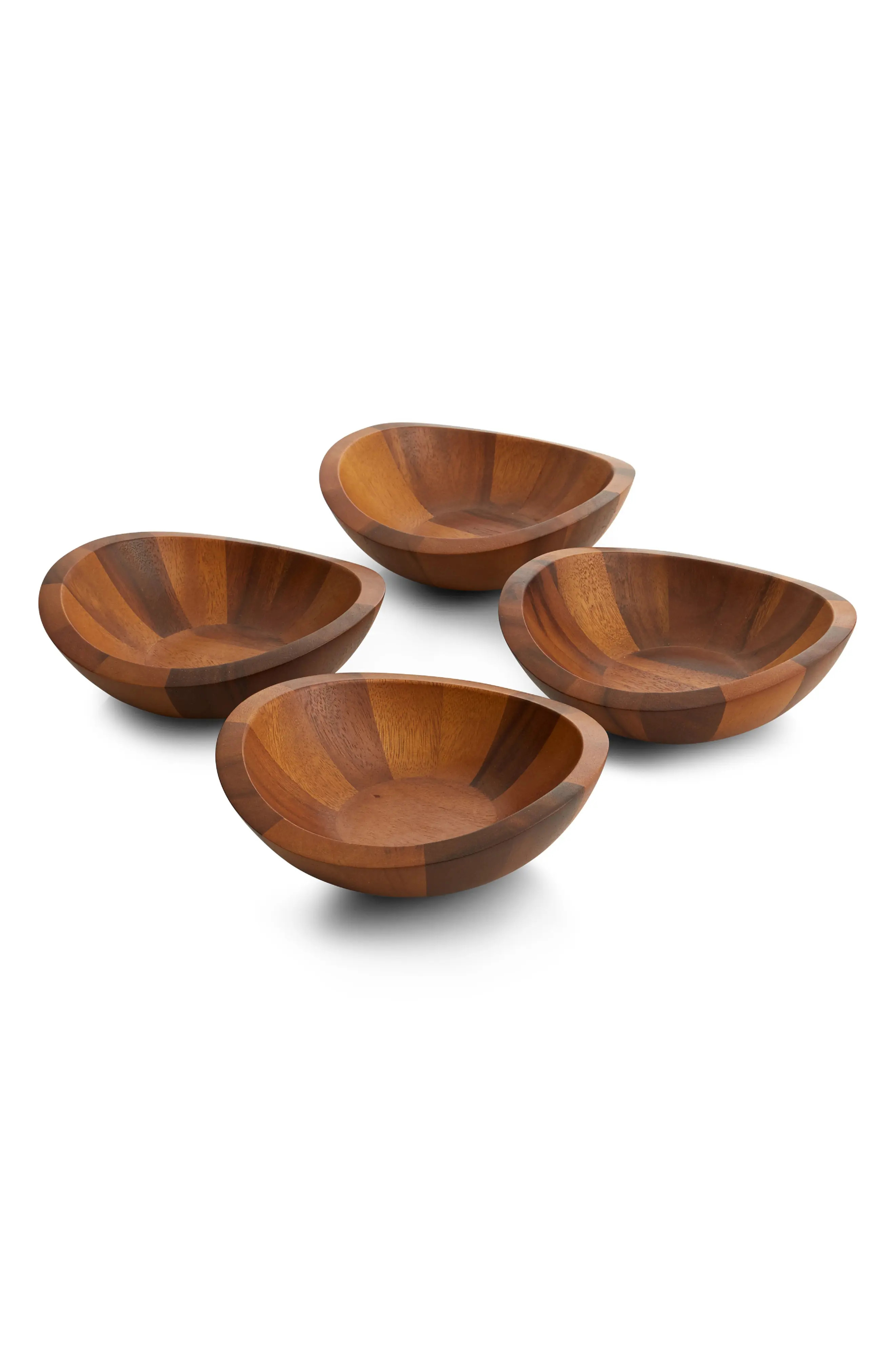 Nambe Braid Set Of 4 Salad Bowls, Size One Size - Brown | Nordstrom