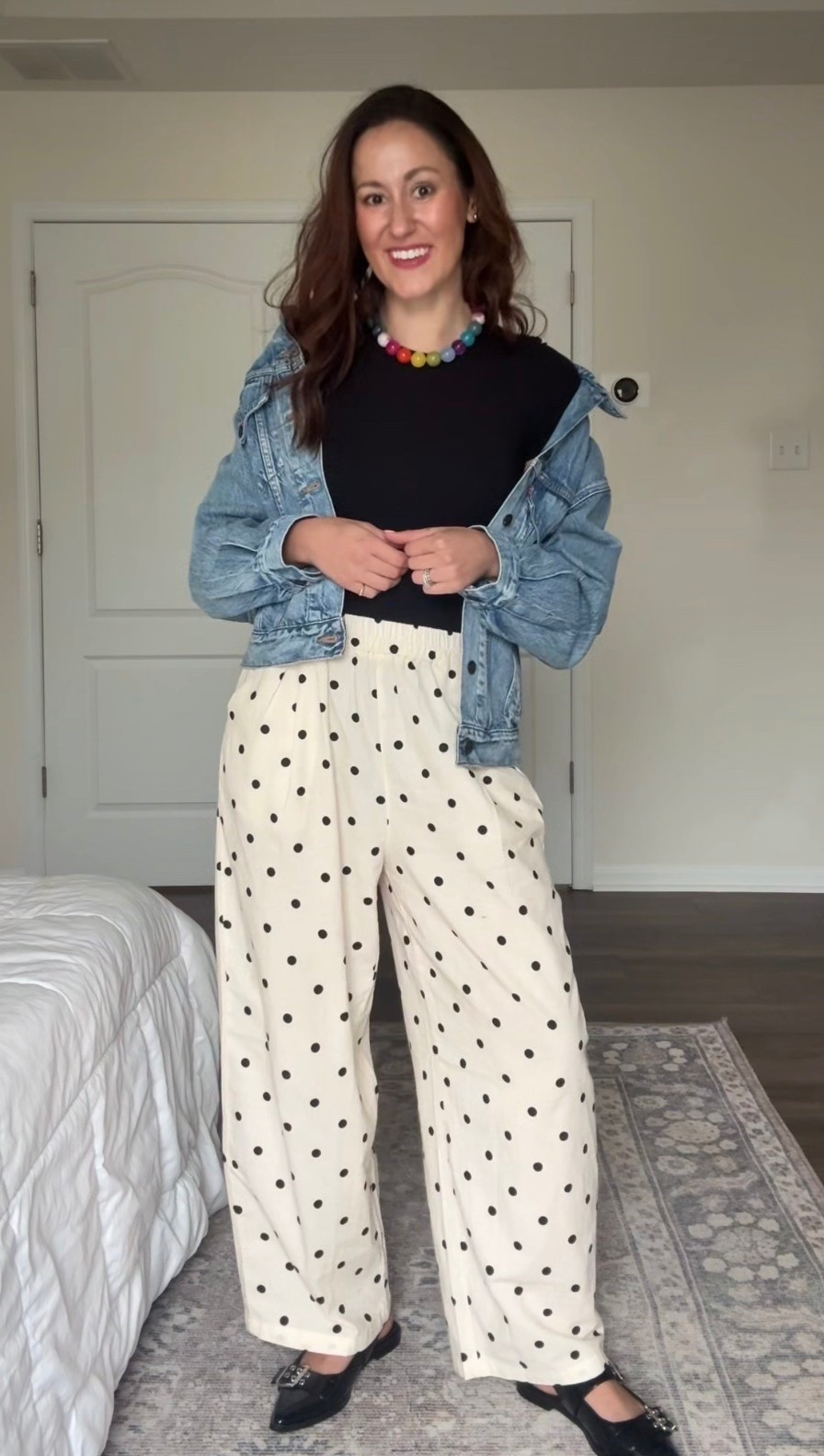 Back to school teacher outfit with polka dot pants!

#LTKootd #LTKSeasonal #LTKWorkwear