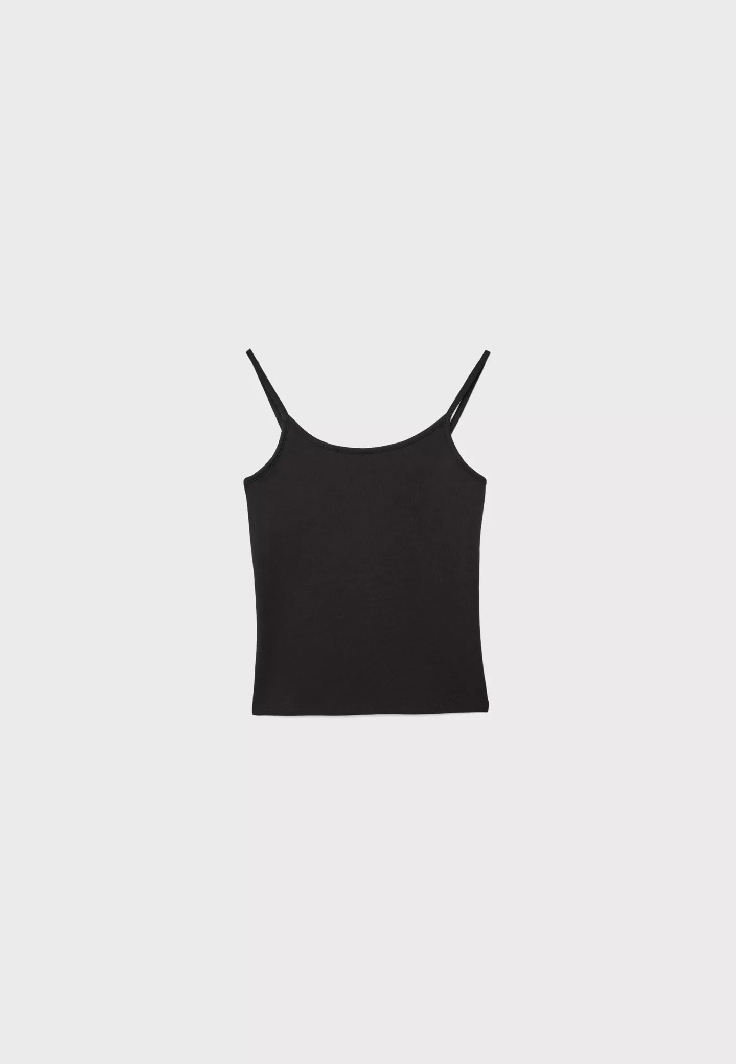 B07 Ribbed strap top - Women's fashion | Stradivarius United Kingdom | Stradivarius (UK)