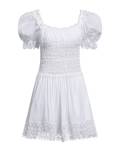 Charo Ruiz Ibiza Woman Mini dress White Size XS Cotton, Polyester | YOOX (US)