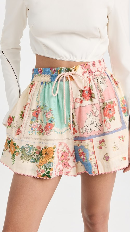 Clover Patched Relaxed Shorts | Shopbop