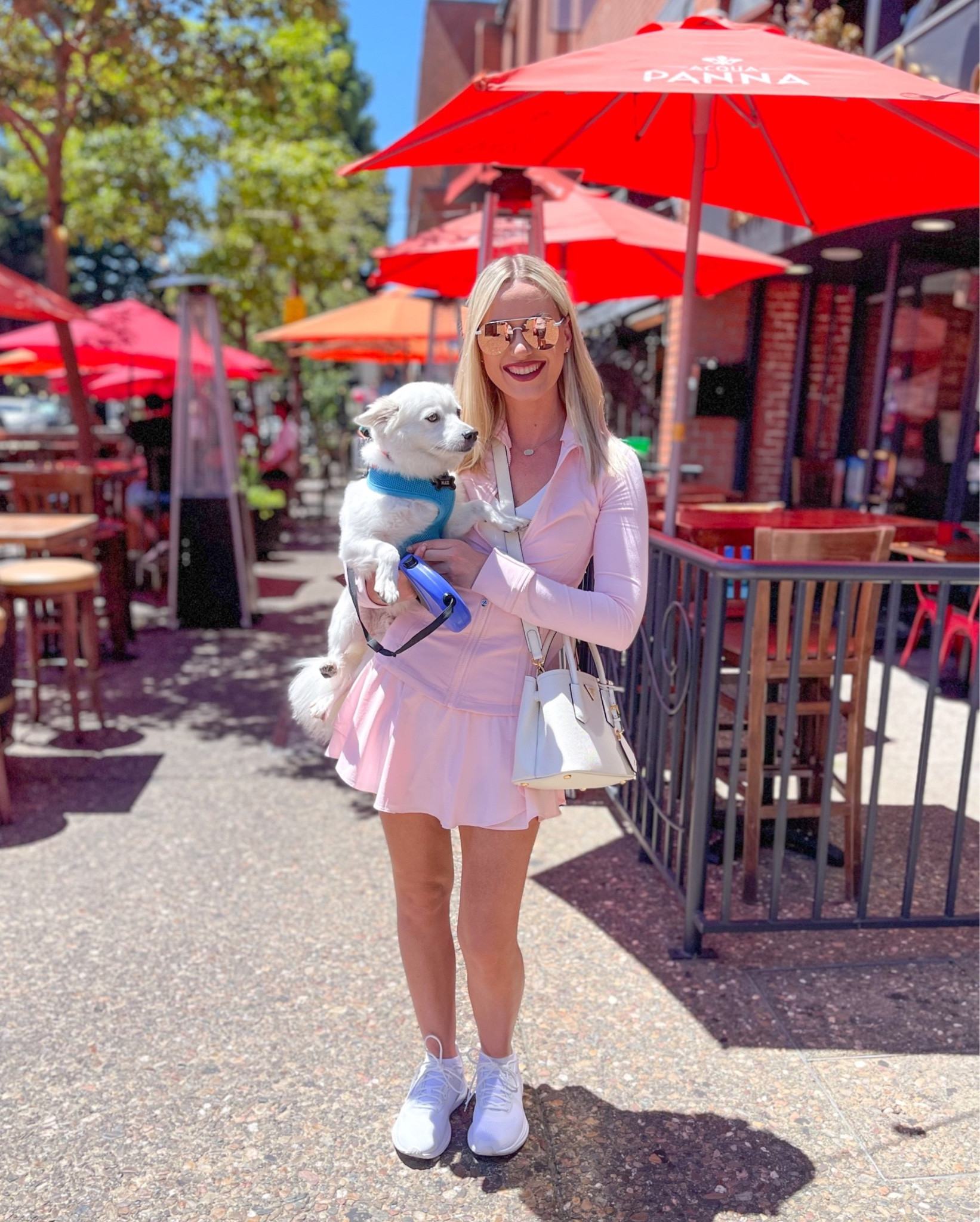 Jacket: Strawberry Milkshake, 6
Tank: White, 6
Skirt: Strawberry Milkshake, 4
Sneakers: White, 9.5

Athleisure | Tennis Skirt | Sports Tank | Golf | Skort

#LTKfit