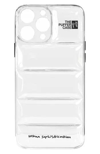 Urban Sophistication The Puffer Case® Transparent iPhone Pro Case in Air at Nordstrom Rack, Size Iphone 14 Pro | Nordstrom Rack
