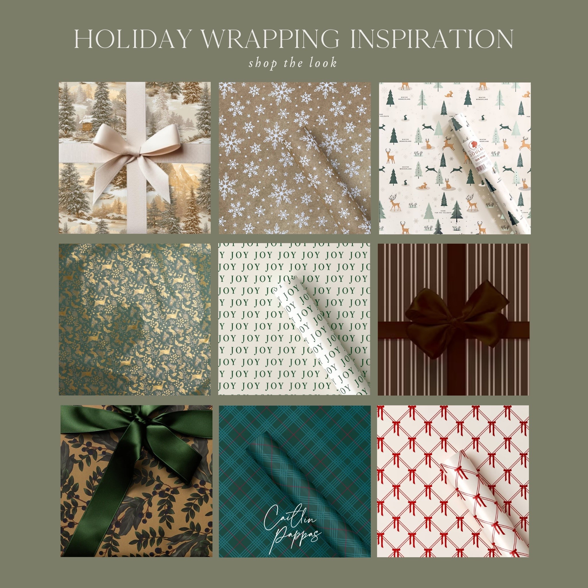 Holiday wrapping inspiration! Loving these wrapping paper favorites for the holiday season  

#LTKHoliday