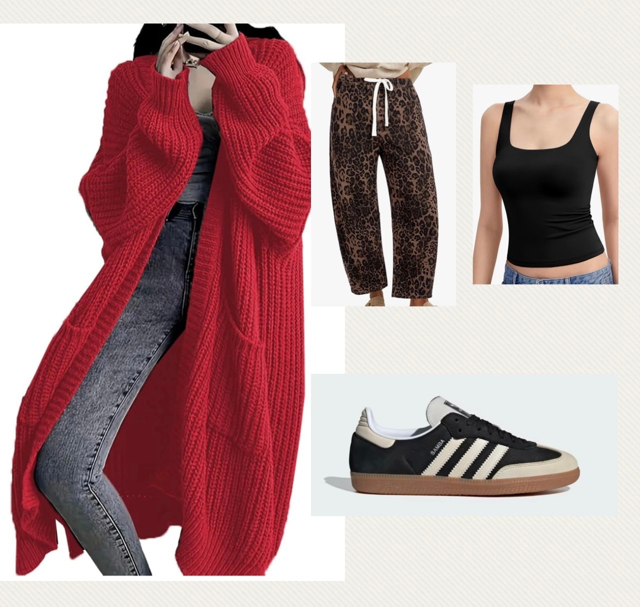 Spring outfit #cardigan #pants #top #adidas #sneakers #casual #amazon 

#LTKgrwm