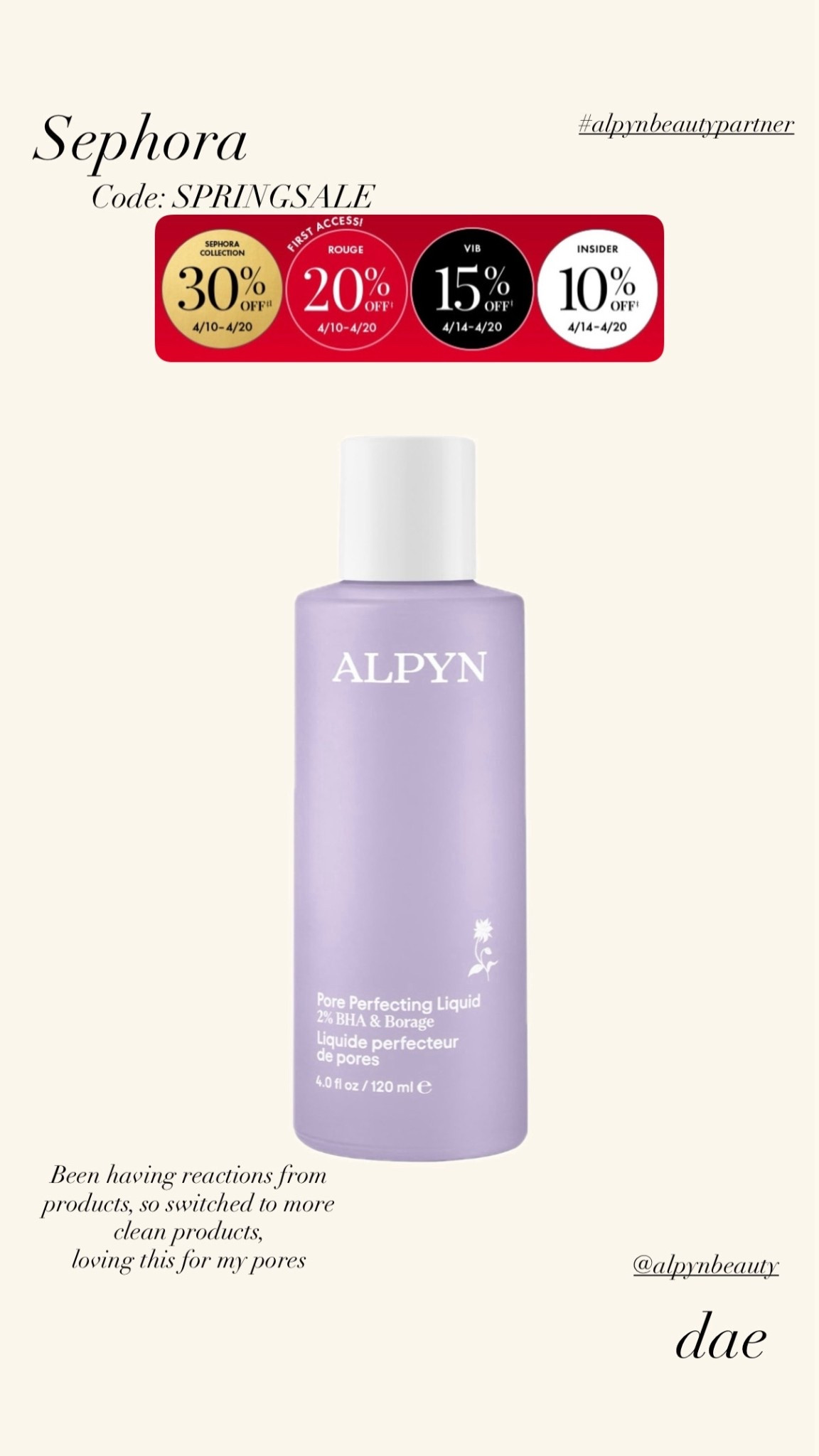 Been breaking out from my products lately so switched over to clean products! My pores are looking great! Get it now at the @Sephora sale! 

#LTKselfcare #LTKActive #LTKBeauty
