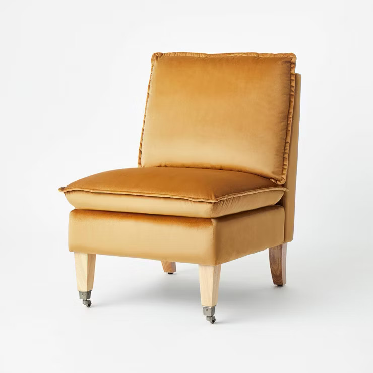 Talbert Pillow Top Slipper Chair with Casters - Threshold™ designed with Studio McGee | Target