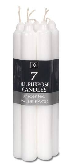 Taper Candles: 7 Inch White Taper Candle 7 ct By Darice | 12 Pack | Michaels® | Michaels Stores