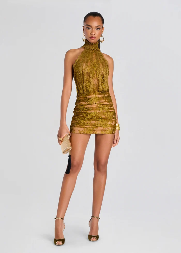 Emerald Lace Dress | Retrofete