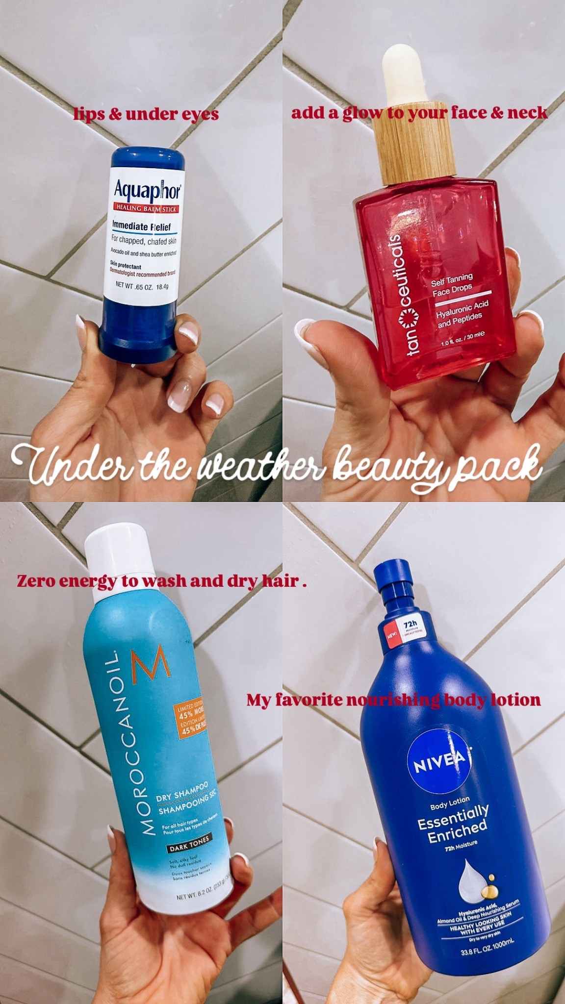 When I’m not feeling good I at least end every night with this to TRY to feel my best. A little self care in the sickness. Very low maintenance. 

#LTKgrwm #LTKootd #LTKdayinmylife