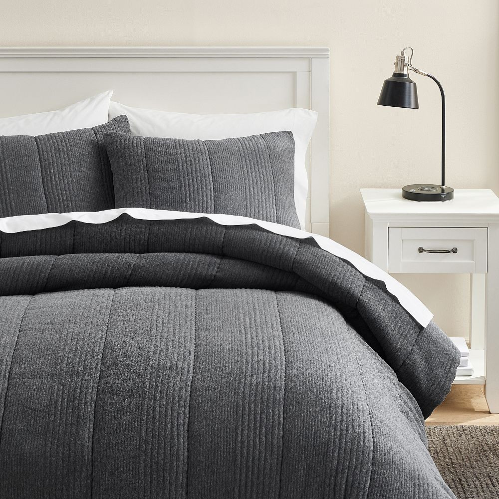 West Elm Cloud Jersey Comforter | Pottery Barn Teen